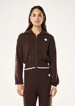 VERGE KNIT JACKET IN ESPRESSO