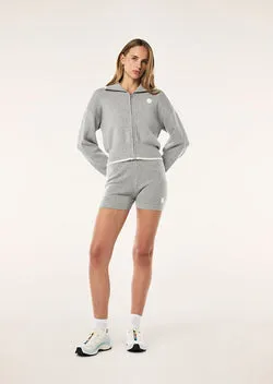 VERGE KNIT SHORT IN GREY MARLE