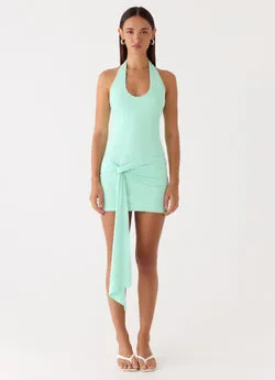 Vedetta Mini Dress - Aqua