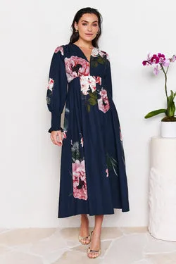 Victoria Midi Dress - Navy - SALE