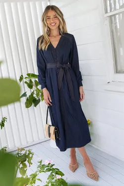 Vivi Lightweight Denim Midi Dress