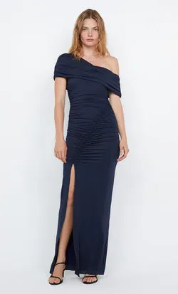 IMOGEN ASYM MAXI DRESS - INK