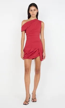 ANGELINA BUBBLE MINI DRESS - CHERRY