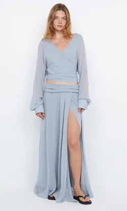 AURELIA MAXI SKIRT - CLOUD BLUE