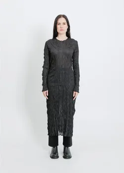 Rooney Pleat Dress / Black