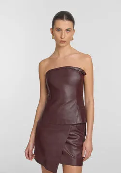 Gambit Leather Mini Skirt