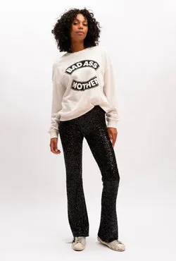 Gloria Sequin Pant - Black Sequin