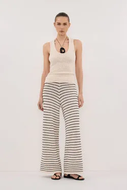 ASPEN SANDSTONE STRIPE KNIT PANT