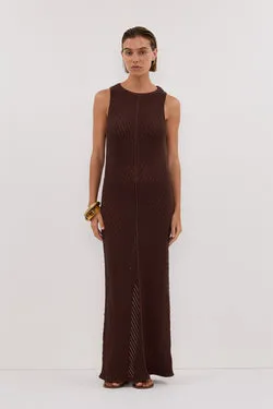 BLOOM CHOC CROCHET MAXI DRESS