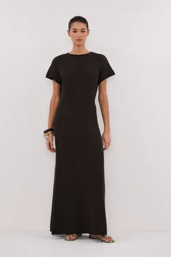 ERIN PETROL KNIT MAXI DRESS