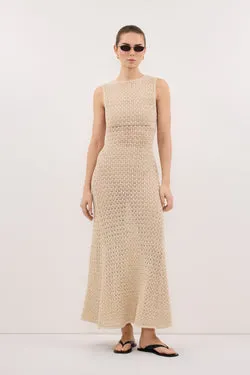 HALO NATURAL KNIT MAXI DRESS