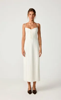 Whirlwind Love Midi Dress (Oat)