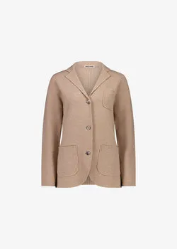 Elsa Knit Blazer Biscuit