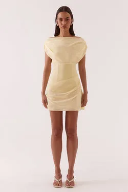 ADA MINI DRESS - BUTTER