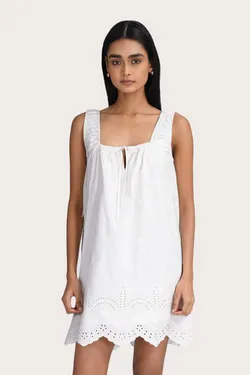 Rhea Mini Dress  - White
