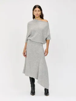 ASYMMETRIC KNIT SKIRT