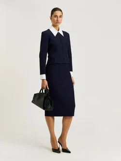 MILANO CREPE KNIT PENCIL SKIRT