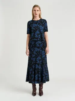 BUTTERFLY JACQUARD KNIT SKIRT