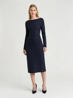 INK MILANO LONG SLEEVE PENCIL DRESS