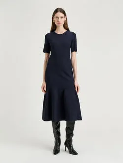 Milano Fluted Midi Dress