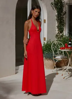 Zana Maxi Dress - Red