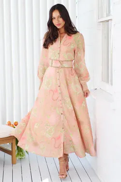 Zaria Maxi Dress - Peach -FINAL SALE