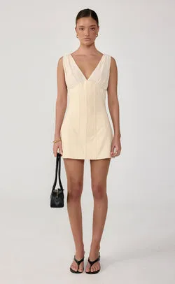 Agnes Mini Dress (Oat)