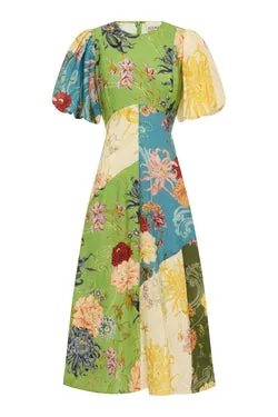 AVERY SPLICED MIDI DRESS