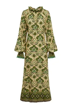 CECE SILK MIDI DRESS