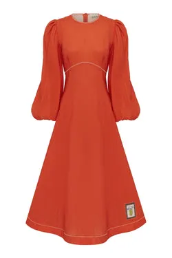 CONTESSA LONG SLEEVE MIDI DRESS