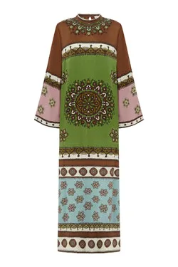 CONTINA SILK MIDI DRESS - RENT