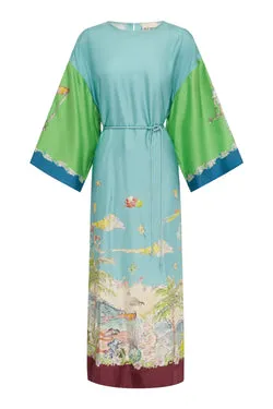 DARIA SILK MIDI DRESS