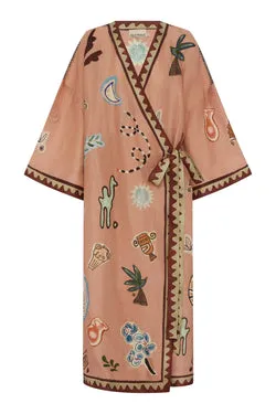 LAURENCE WRAP MIDI DRESS - RENT