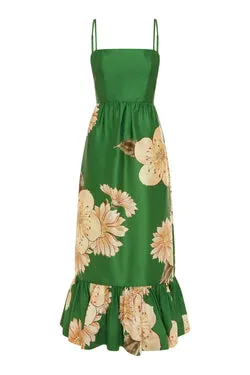 SAGE MIDI DRESS