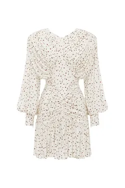 ETTA RUCHED MINI DRESS