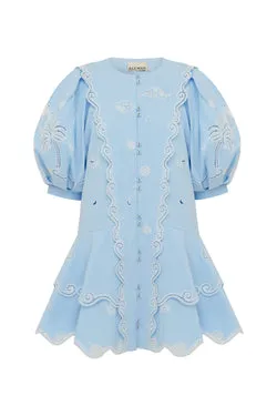 MAIZY EMBROIDERED MINI DRESS