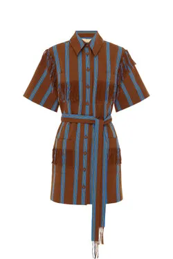 NOURA FRINGE MINI DRESS