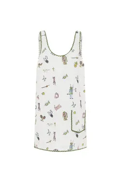 PLAY EMBROIDERED MINI DRESS