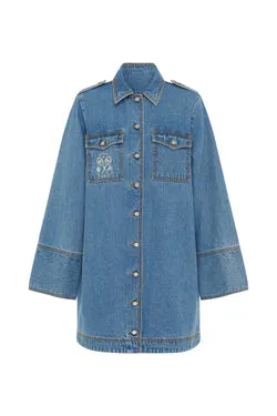 STEPHI DENIM MINI DRESS