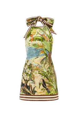 TOUCAN TANGO HALTER MINI DRESS