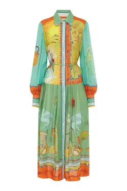 SURREALIST SUMMER RAMIE SHIRTDRESS
