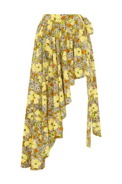 ORANGE BLOSSOM ASSYMETRIC SKIRT