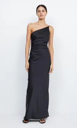 ETERNITY ASYM MAXI DRESS - BLACK