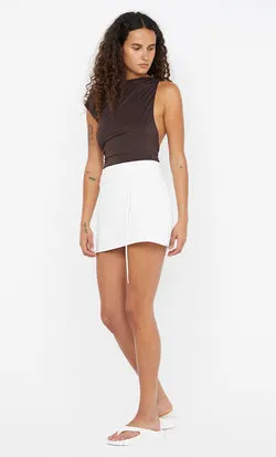 KELSI MINI SKIRT - WHITE/WHITE