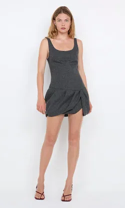 SHAE MINI DRESS - CHARCOAL