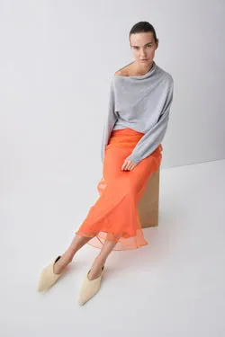 MANDARIN ORGANZA EMULATE SKIRT