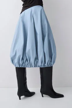 STEEL TAFFETA HORIZON SKIRT