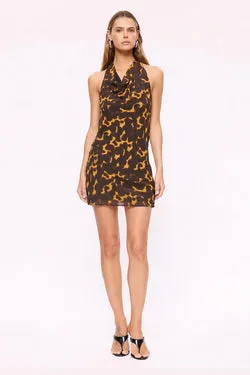 Biba Cowl Neck Mini Dress