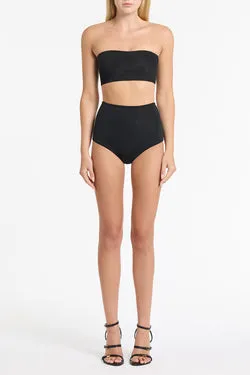 BLACK INTIMA JERSEY WAISTED FULL BRIEF