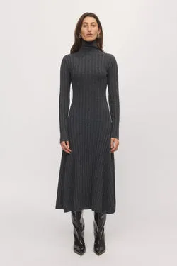 Bowie Merino Dress Graphite